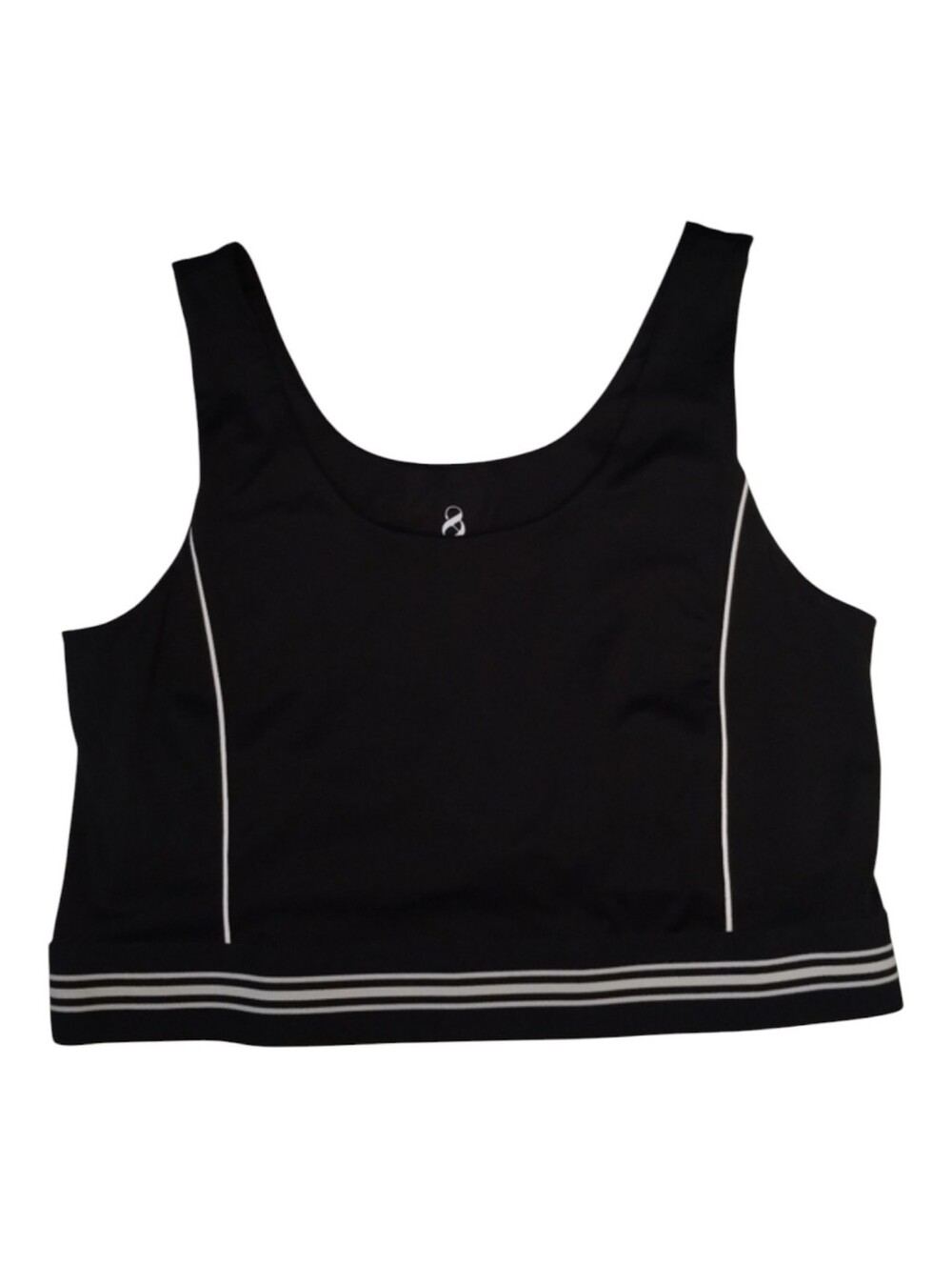 Lou & Grey Sports Bra XL Black Top Bralette Crop